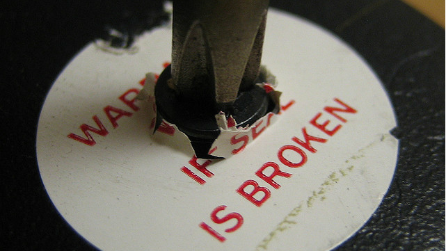 broken seal