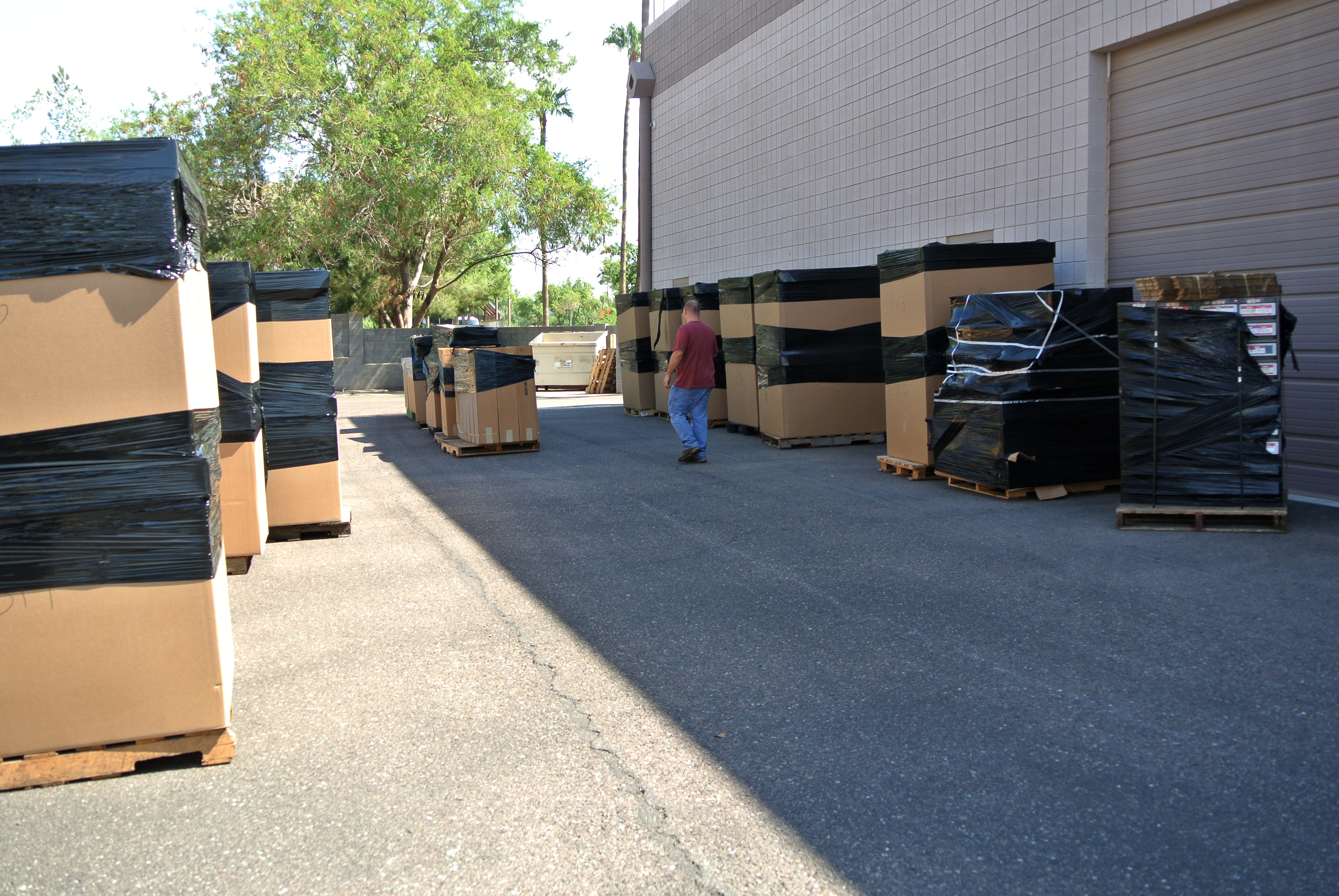 Row after row of boxes