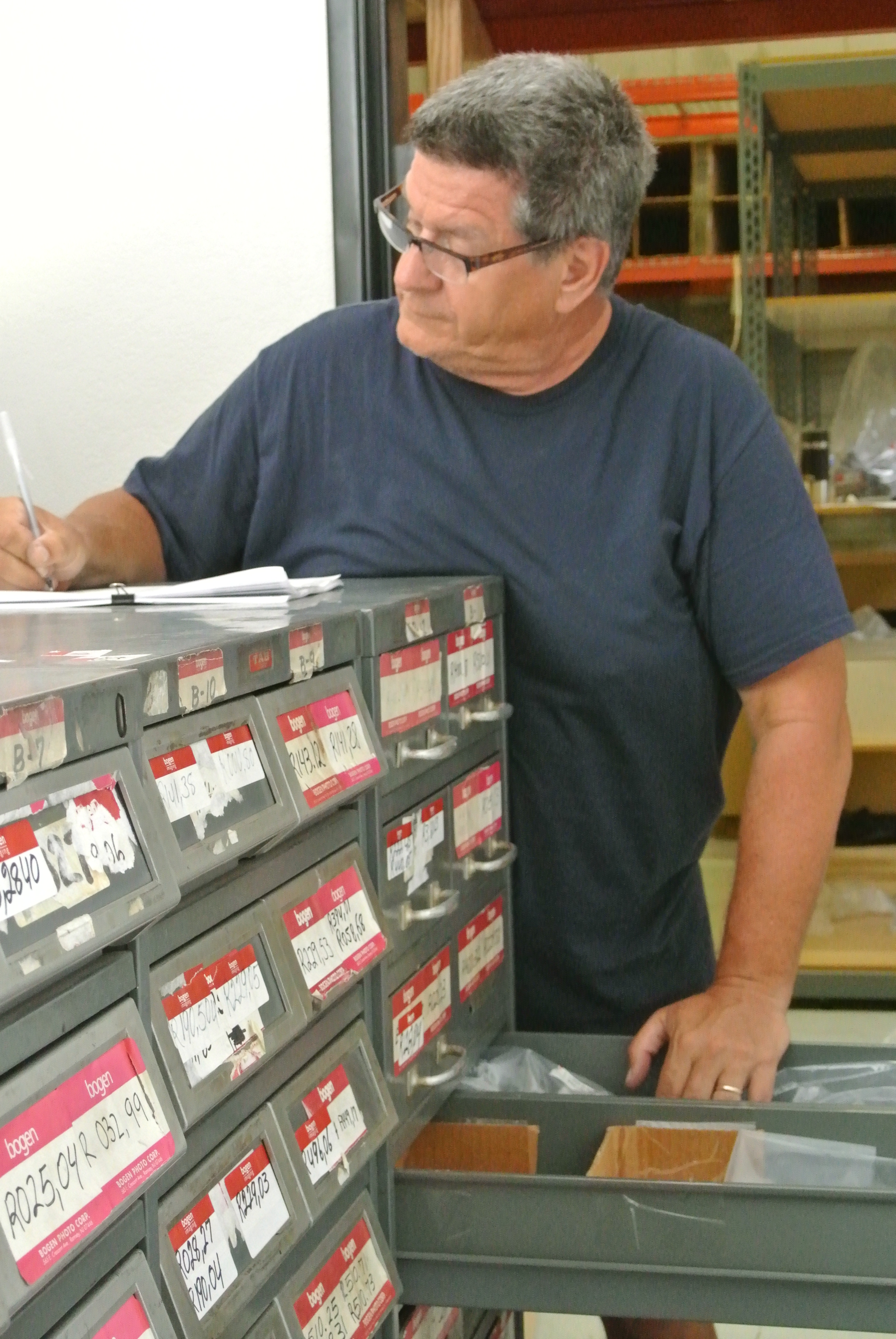 Careful inventory of parts