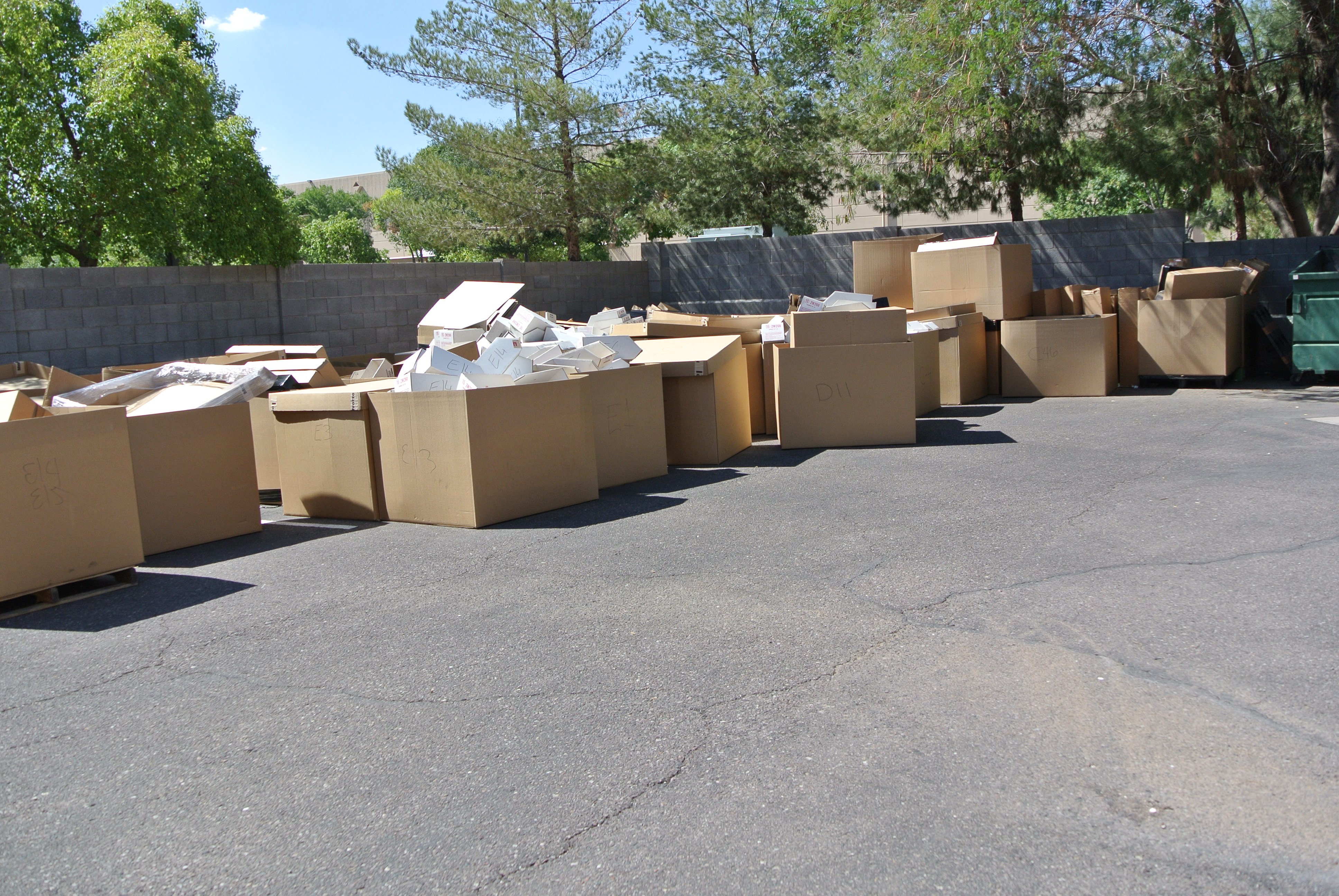 All the boxes are unpacked